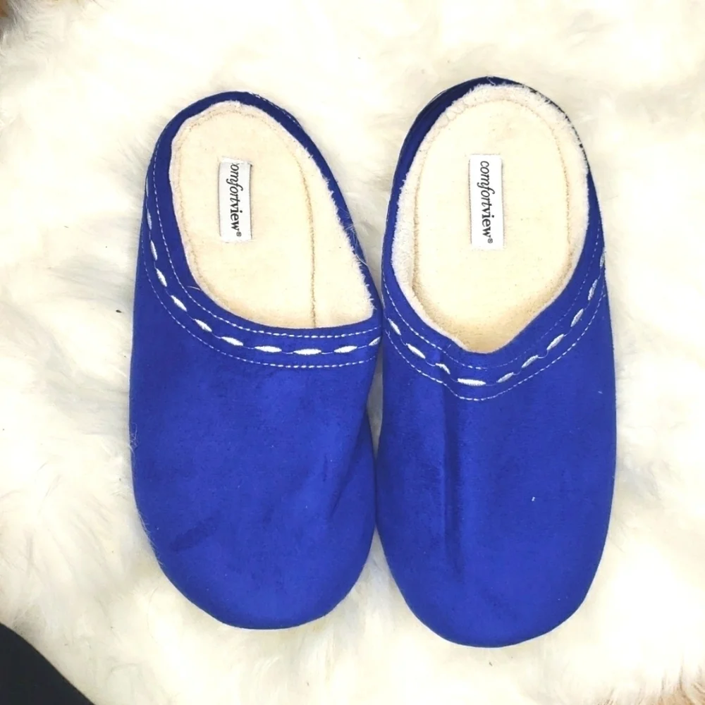 Comfortview The Stitch Clog Slipper  L WIDE 8W 9W 8-9 WIDE - Picture 4 of 8